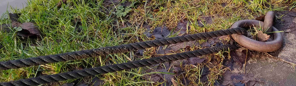 Black Mooring Rope, Various Diameters (10M)