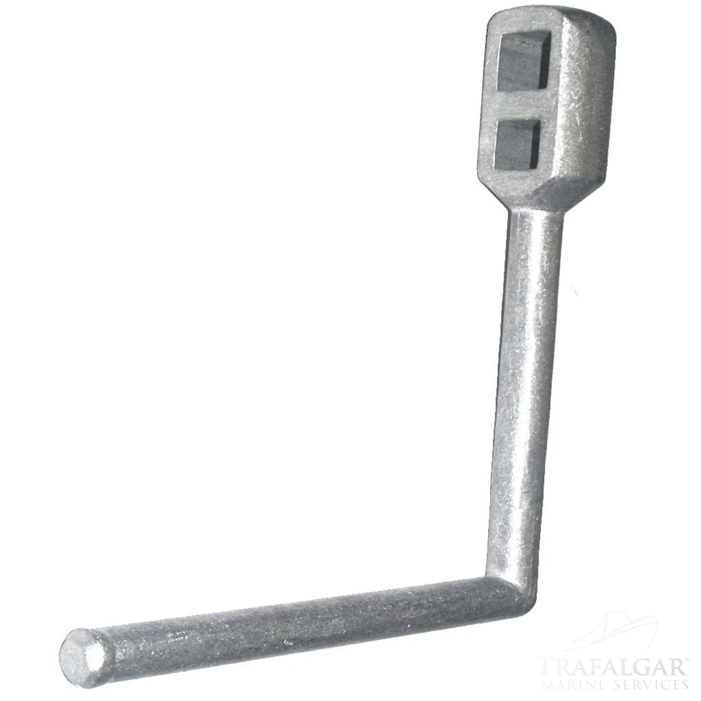 Short Throw Aluminium Windlass, Lock Key UK