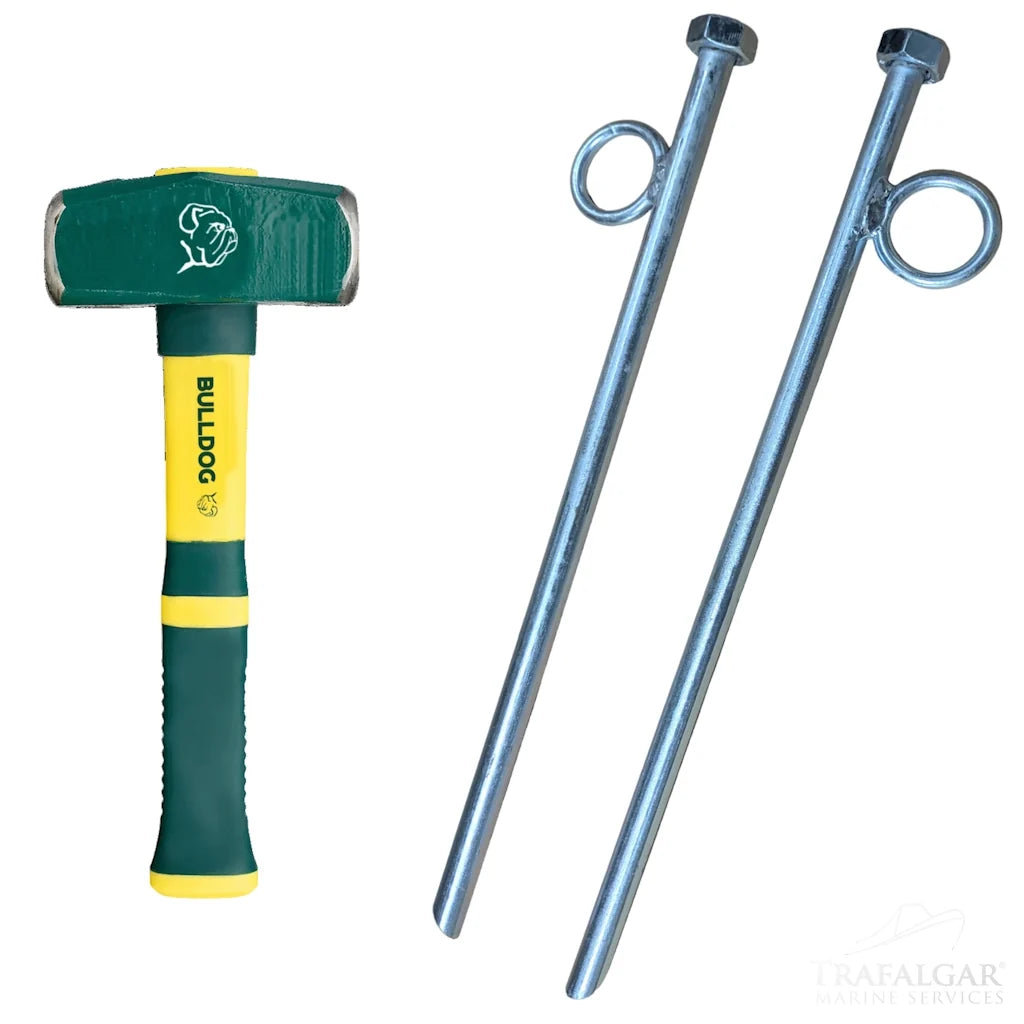 Two Mooring Pins and A Lump Hammer
