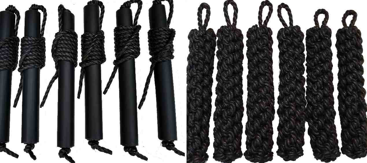 Rope And Rubber Side Fenders For Canal Boats