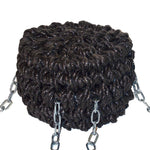 Black Rope Short Button Fender For Bow Of Canal Boats Can Also Be Used With a Tipcat On The Rear