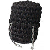 Black Long Button Rope Fender for Canal Narrowboat