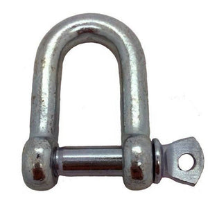 Steel D Shackle 8mm Suitable For Attaching Rope Fenders To Canal Boats